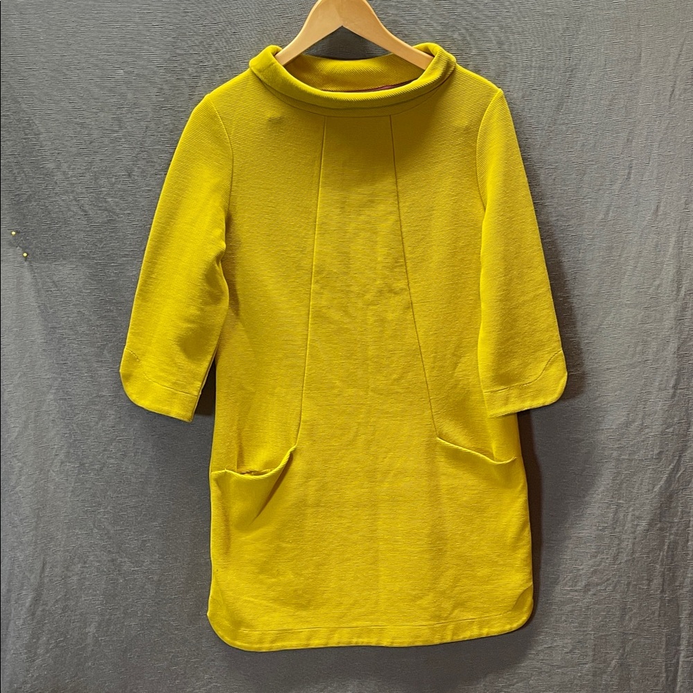 Boden Mustard and Plum Knit Top